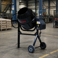 BISON (CHINE) Petite bétonnière électrique portable 120L 140L 160L 180L 200L avec tambour