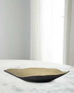 Centre de table en métal de luxe pour la décoration de la table à manger, bol en métal fait main de luxe, centre de table haut de gamme pour la décoration de la table à manger - Product Image 1