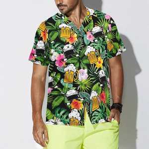 เสื้อฮาวายสำหรับผู้ชายใส่ในรีสอร์ทช่วงฤดูหนาว |   เสื้อคอตั้งผ้าทวิล |   เสื้อเชิ้ตผ้าโพลีเอสเตอร์ 100% ระบายอากาศได้ดี ไม่หดตัว พิมพ์ลายดิจิทัล สไตล์ลำลอง - Product Image 3