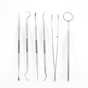 6PC Dental Examination Kit Dental <b>Tools</b> Kit Dental Hygiene Kit for <b>Teeth</b> <b>Cleaning</b> Stainless Steel Dental Instruments - Product Image 4