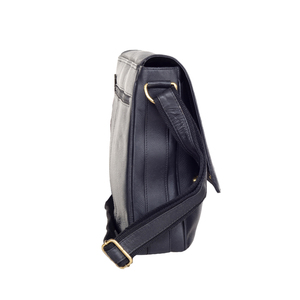 Sacoche d'ordinateur portable en cuir professionnelle faite à la main, fournie directement par l'usine, avec rabat et bandoulière, pour le bureau, export Inde - Product Image 5
