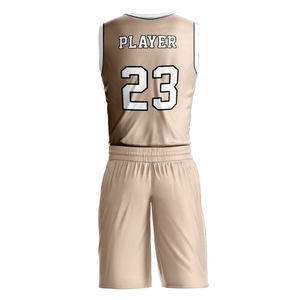 Uniforme de basket-ball unisexe de haute qualité, confortable, uni, vêtements de sport pour hommes avec logo personnalisé, prix de gros - Product Image 2