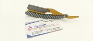 Venta al por mayor logotipo personalizado de acero inoxidable negro y dorado maquinilla de afeitar sostenible maquinilla de afeitar - Product Image 5