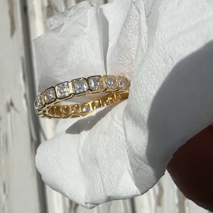 Wholesale Moissanite <b>Eternity</b> <b>Rings</b> Bands Bulk Supplier Factory Direct 925 <b>Silver</b> Gold D VVS Lab Grown OEM Jewelry India - Product Image 6