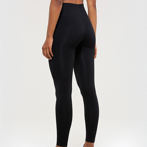 Leggings de sport pour femmes à taille mi-haute, design personnalisé, en tissu Spandex/Polyester respirant, antibactérien et à séchage rapide - Product Image 3