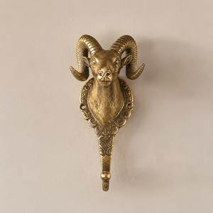 Crochet mural en métal Golden Swan, porte-manteau décoratif, résistant à la rouille, style classique, pour portes ou murs - Product Image 2