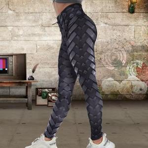 Leggings de Spandex/Nylon Transpirables de Alta Calidad para Mujer |   Pantalones de yoga y fitness de cintura elástica y largo completo |   OEM/ODM - Product Image 4