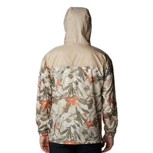 Chaqueta Cortavientos Impermeable con Capucha para Hombre, Acabado Brillante en Verde Neón, Ligera, de Poliéster, Casual, para Primavera, con Cierre de Cremallera - Product Image 2