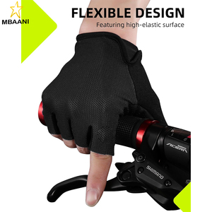 Gants de cyclisme pour hommes et femmes - Gants de vélo respirants - Gants mi-doigts pour le cyclisme quotidien, l'entraînement et les sports de plein air - Product Image 4