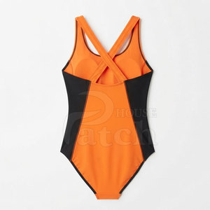 Traje de Baño Flexible de Una Pieza para Mujer, Ropa Deportiva de Natación con Estampado Personalizado, Tejido Elástico de Secado Rápido para Playa, Piscina y Entrenamiento - Product Image 2