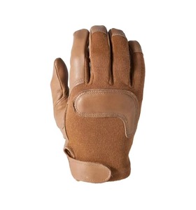 Gants tactiques à doigts rigides, compatibles écran tactile, durables, robustes, paume en cuir renforcé, résistants aux perforations, anti- - Product Image 1