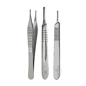 17 Pcs Podiatry Pack Foot Care Chiropodist Tools Set Professional Toenail Pedicure Instrument Kit with Carrying Case - Product Image 3