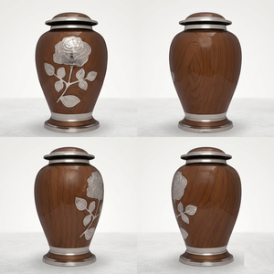 High Demand Adult Cremation Urns For Ashes Premium Quality Funeral Memorial Decorative Keepsake Metal <b>Jars</b> Customized Colour Urn - Product Image 3