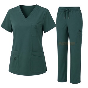 Tenue de travail personnalisée pour infirmières, haut de blouse en coton mélangé, pantalon cargo, vêtements médicaux et de soins de santé, fabricant en gros sous marque privée - Product Image 2