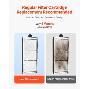 Filtre d'aquarium de remplacement en coton pour accessoires d'aquarium MN-280 MN-200 2.5/3,5 gal, 8 pièces - Product Image 5