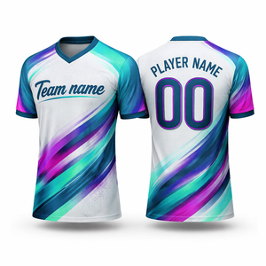 High Quality Custom men team soccer wear High quality sublimation <b>T</b>-<b>shirts</b> 100% <b>polyester</b> quick drying Men's football jerseys - Product Image 1