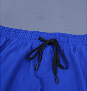 Shorts de bain décontractés pour hommes, taille haute, avec cordon de serrage, 100 % polyester, toile, séchage rapide, respirant, élastique - Product Image 6