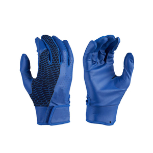 Customizable Adult Left-Handed Baseball Batting Gloves <b>Hook</b> Loop Closure Custom Color Unique Design Leather Durable Breathable - Product Image 1