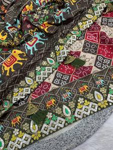 Special Designer Collection <b>Presented</b> by Rv Creation embroidered Lace border of malti colour threads - Product Image 6