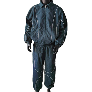 เสื้อแจ็คเก็ตกันลมวินเทจขายส่งสำหรับผู้ชาย ชุดกีฬาแบบหลวมขนาดใหญ่พิเศษ ชุดวิ่งจ๊อกกิ้ง ชุดกันลม - Product Image 1