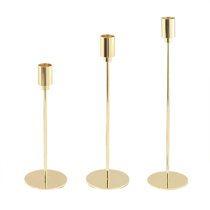 Grand chandelier en métal pour mariages et décoration artisanale, vente en gros, bougeoirs et lanternes élégants - Product Image 2