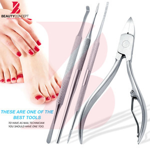 Mirror Finish Stainless Steel Thick Nail Nippers Clippers And Nail <b>File</b> Chiropody Toenail Remover Kit Podiatry Instruments - Product Image 3