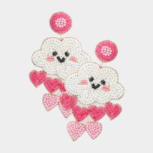 ต่างหูปักลายสำหรับผู้หญิงต่างหูลูกปัดดีไซน์โดดเด่นมีสไตล์ - Product Image 2