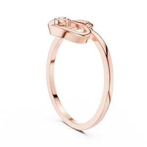 Rose Gold Plated 925 Sterling Silver Moissanite <b>Diamond</b> <b>Ring</b> Wholesale Jewelry Supplier OEM Factory - Product Image 3