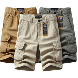 Nouveau design 2025 Short cargo pour homme Pantalon court en coton de haute qualité avec poches cargo en couleurs premium Short de marque privée - Product Image 3