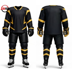 Conjunto de Uniforme de Hockey sobre Hielo Profesional Personalizado, Transpirable, de Malla, Uniforme de Juego en Equipo, Impresión por Sublimación, OEM, ODM, Venta al Por Mayor - Product Image 6