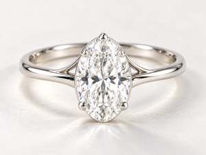 950 Platinum Oval Cut Lab Grown Diamond Engagement <b>Ring</b> 4 Prong Solitaire Custom Fine Jewelry Manufacturer - Product Image 3