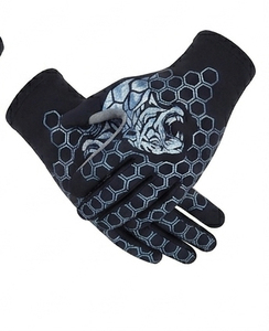 Full <b>Finger</b> Spandex Polyurethane Coated Motocross Gloves Touch Screen Adjustable Wrist <b>Strap</b> Waterproof for Bike/Cycling - Product Image 4