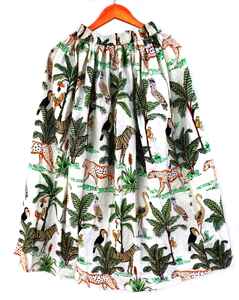 กระโปรงพิมพ์ลายบล็อก กระโปรงผ้าฝ้ายทำมือ กระโปรงพิมพ์ลายบล็อกแบบดั้งเดิม กระโปรงพิมพ์ลายฤดูร้อนสำหรับผู้หญิง ของขวัญสำหรับเธอ - Product Image 3