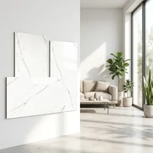 กระเบื้องบุผนังลายหินอ่อนสีขาว ขนาด 300x600 มม. ผิวมันเงา สำหรับตกแต่งภายใน - Product Image 4