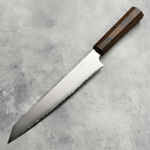 Professional Modern Sushi Slicing <b>Knife</b> Razor Sharp Stainless Steel <b>Fish</b> Fillet Wood Handle Handmade Ambidextrous Dishwasher - Product Image 4