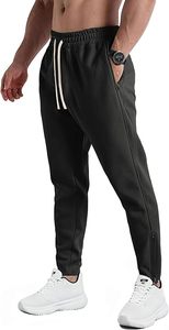 Mens Sweatpants with Zipper Pockets <b>Slim</b> Fit <b>Joggers</b> Workout Pants for Athletic Gym Bodybuilding Training - Product Image 5