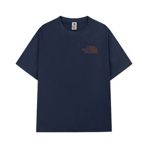 Camiseta Casual de Punto para Hombre, Cuello Redondo, Manga Corta, 100% Algodón, Corte Regular, Logotipo Estampado en la Parte Delantera - Product Image 4