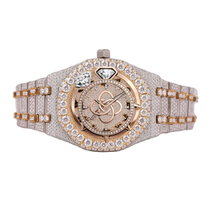 Luxury Jewelry Style Moissanite <b>Diamond</b> <b>Watch</b> Men Stainless Steel Bracelet <b>Watch</b> - Product Image 1