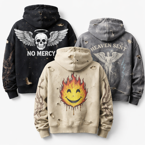 Sudaderas con Efecto Desgastado al por Mayor para Hombre - Pedidos al por Mayor de Calidad Premium y Opciones OEM Personalizadas - Product Image 2