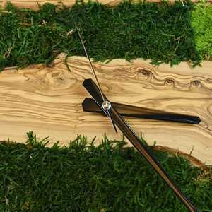 Forest Vein Timepiece River grain Moss <b>Clock</b> Emerald Drift Moss wood <b>Clock</b> Woodland Whisper Timepiece Nature's Passage - Product Image 6