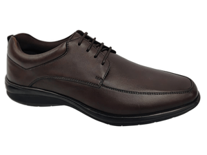 Chaussures Oxford synthétiques marron pour hommes, légères, à bout rond, à lacets, semelle intermédiaire en EVA, semelle extérieure en caoutchouc, pour toutes les saisons - Product Image 1
