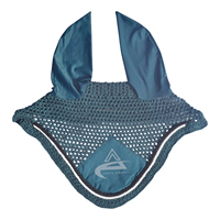 Bonnet d'oreille pour cheval en nylon rose Costa Sports avec bordure en corde, option logo personnalisé, livraison rapide pour Cob et toutes tailles, variété de couleurs