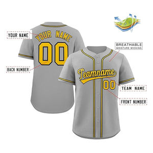 Vestes et maillots de baseball personnalisés pour femmes et hommes, avec impression par sublimation du nom de l'équipe, du logo et du numéro. - Product Image 3