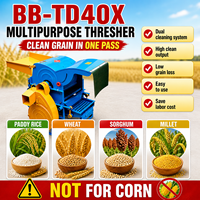 Offre Spéciale Batteuse Polyvalente BB-TD40X 300-500kg/h pour le Battement du Riz, du Blé, du Sorgho, du Millet et des Petits Grains