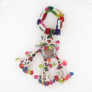 Real Tribal <b>Boho</b> Banjara Vintage Antique Hand Beaded Tassel <b>Bracelet</b> Armlet Vintage Vintage Afghan Banjara Kuchi Tribal Ethnic - Product Image 4
