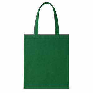 Sac fourre-tout promotionnel en toile vert forêt, taille moyenne, avec poignée épaule, vierge, personnalisable, léger, écologique, pour le shopping - Product Image 1