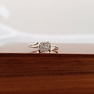 Anillo Cuadrado de Plata de Ley 925 con Diamantes, Anillo Romántico para Mujer, Regalo de Boda, Compromiso, Promesa, Uso Diario, Anillos con Piedras Preciosas - Product Image 4