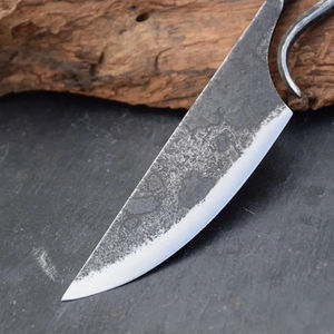 Cuchillo de Cocina Burraq, Hecho a Mano, Personalizado, Estilo Industrial, Antiguo, Medieval, Forjado en Acero al Carbono, Multifuncional - Product Image 3