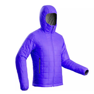 Men's Hooded Quilted <b>Jacket</b> Windproof Polyester Filling Zipper Closure Casual Style Winter Wear Regular Fit Solid <b>Yellow</b> - Product Image 6