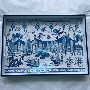 Vente en gros HUONG DANG Plateau de service rectangulaire laqué moderne de qualité commerciale de luxe de Hanoi pour hôtels restaurants - Product Image 1